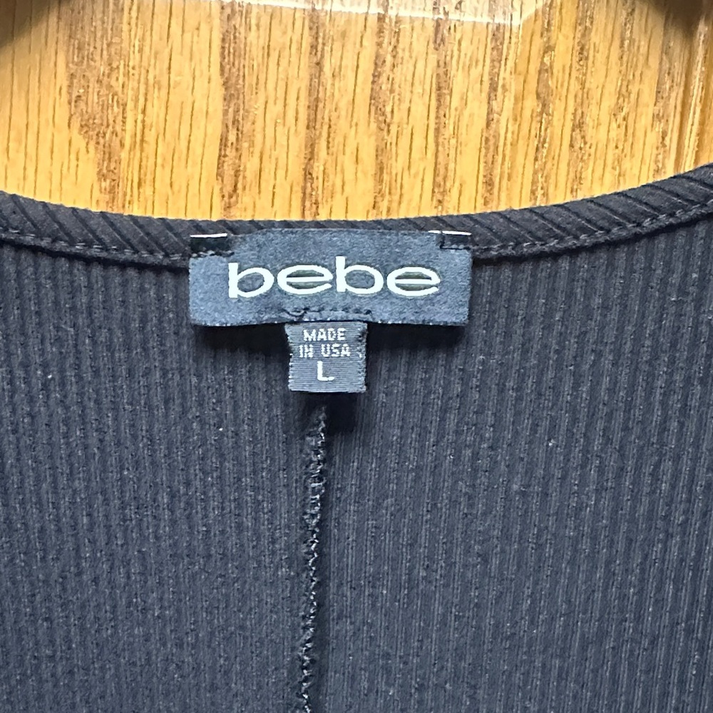 bebe Elegant Black Midi Dress - Picture 2 of 7